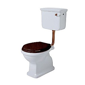 Унитаз SIMAS Lante LA02 с фронтальной ручкой бронза, белый купить в интернет-магазине Sanbest