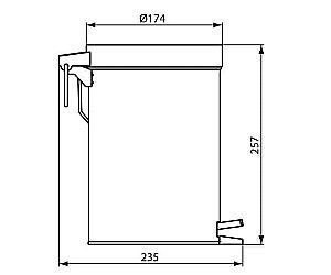 Мусорное ведро Ideal Standard IOM A9104MY купить в интернет-магазине сантехники Sanbest