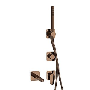 Смеситель для ванны WasserKRAFT Asphe SET2856 розовое золото купить в интернет-магазине сантехники Sanbest