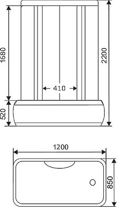 Душевая кабина Arcus AS-606 85x120 купить в интернет-магазине Sanbest