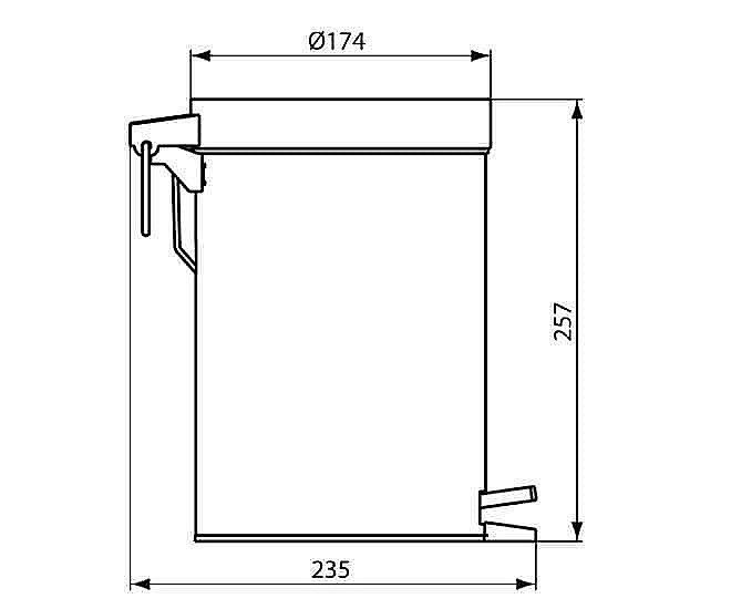 Мусорное ведро Ideal Standard IOM A9104MY купить в интернет-магазине сантехники Sanbest