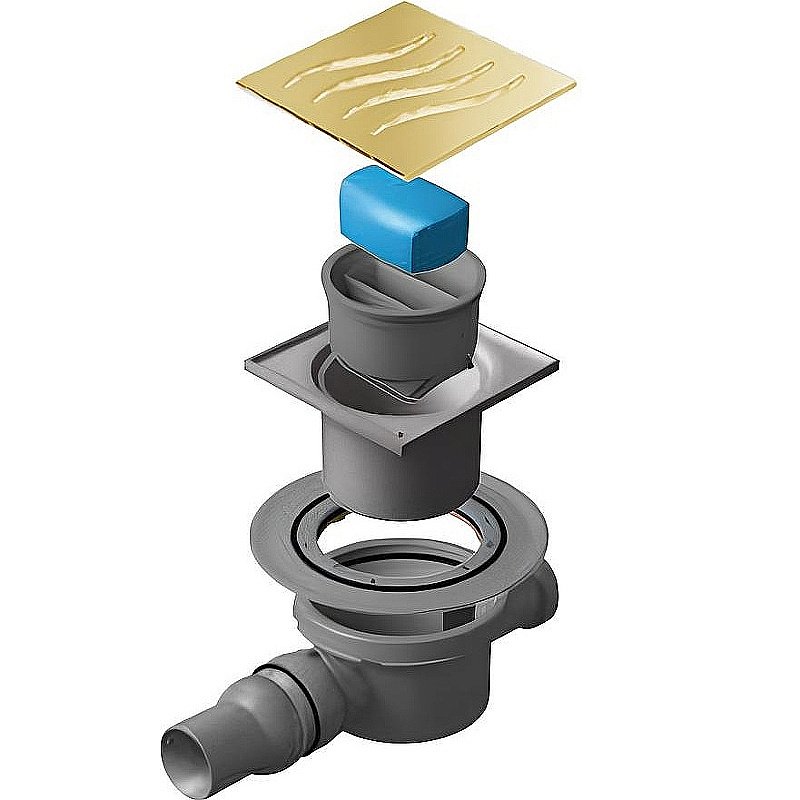 Душевой трап Pestan Confluo Standard 13000129 золото купить в интернет-магазине Sanbest