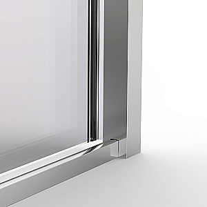 Душевая дверь Vincea Stella 140 VDS-1ST140CLG стекло прозрачное/профиль брашированное золото купить в интернет-магазине Sanbest