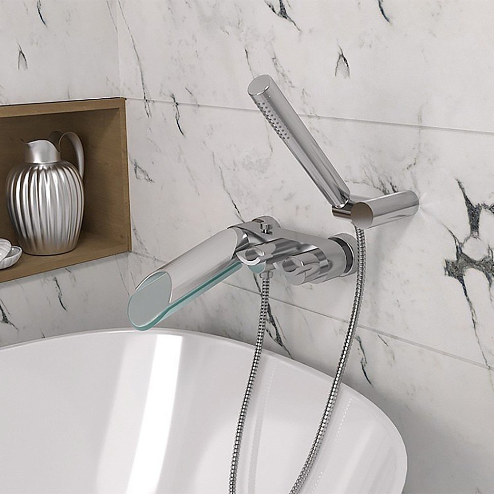 Смеситель для ванны PAINI Morgana 73CR105VRKM хром купить в интернет-магазине сантехники Sanbest