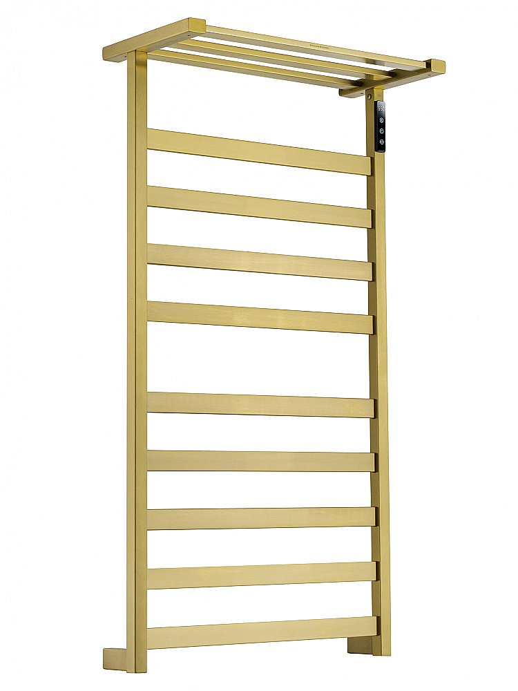 Полотенцесушитель электрический WONZON & WOGHAND FRANKFURT, Брашированное золото (WW-1029-BG) купить в интернет-магазине сантехники Sanbest