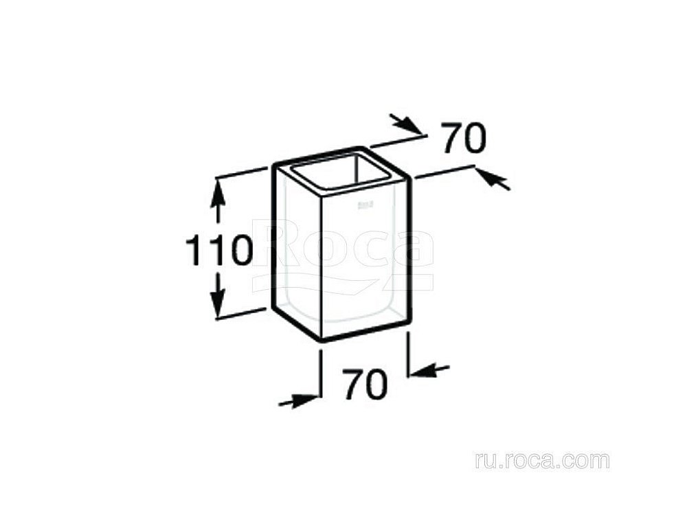 Стакан Roca Ice 816860013 купить в интернет-магазине сантехники Sanbest