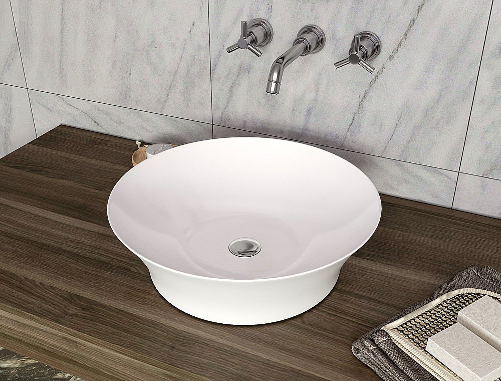 Раковина накладная Allen Brau Liberty 42 4.32002.20 белая купить в интернет-магазине Sanbest