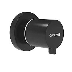 Встраиваемый вентиль Creavit AC50L.KKR черный матовый купить в интернет-магазине сантехники Sanbest