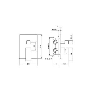 Душевая система Berges NARDIS 2S 71001 хром купить в интернет-магазине сантехники Sanbest