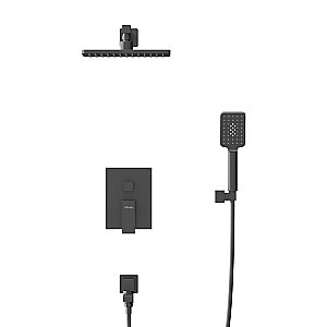Душевая система Cezares SLIDER-VDSET-NOP черный матовый купить в интернет-магазине сантехники Sanbest