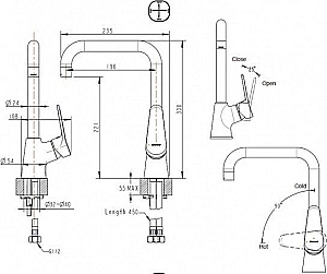 Смеситель для кухни Bravat ECO-D F793158C-1 купить в интернет-магазине сантехники Sanbest