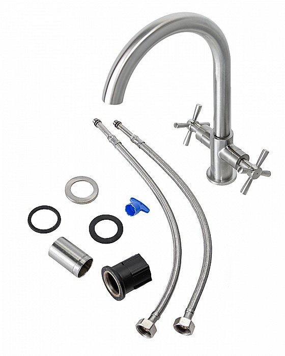 Смеситель для кухни Orange Mia M34-821ni никель купить в интернет-магазине сантехники Sanbest