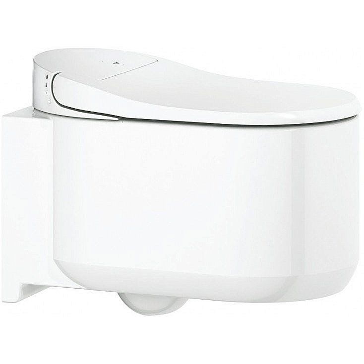 Унитаз-биде Grohe Sensia Arena 120172 безободковый, с крышкой микролифт, с инсталляцией, слив-торнадо купить в интернет-магазине Sanbest