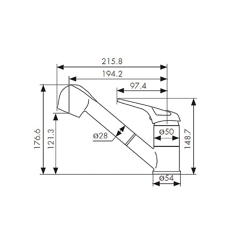Смеситель для кухни Kaiser Safira 22066 купить в интернет-магазине сантехники Sanbest