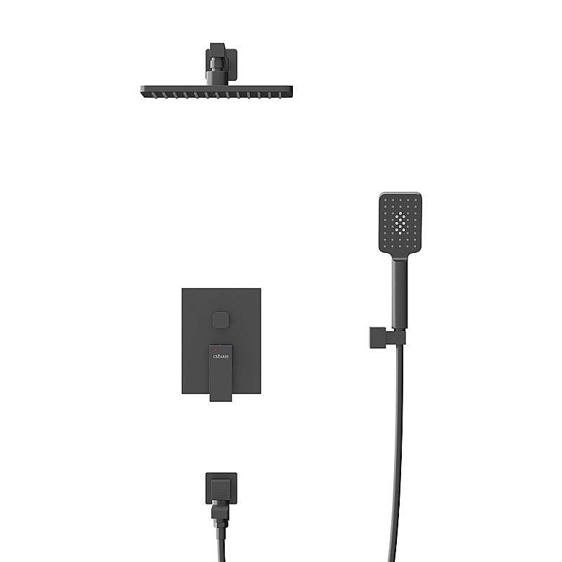 Душевая система Cezares SLIDER-VDSET-NOP черный матовый купить в интернет-магазине сантехники Sanbest