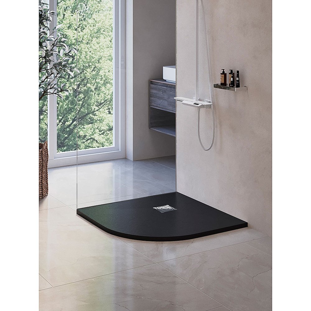 Душевой поддон RGW ST/R-G Stone Tray 16153100-02 100x100 графит купить в интернет-магазине Sanbest