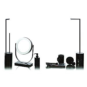 Стойка для ванной Bertocci Carrarino 124 4420 0800 черный мрамор/черный матовый купить в интернет-магазине сантехники Sanbest