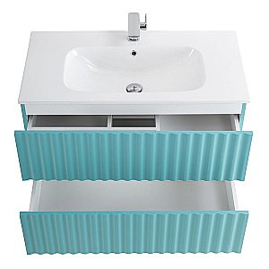 Тумба с раковиной Art&Max ELEGANT 100 свело-зеленая матовая для ванной в интернет-магазине Sanbest