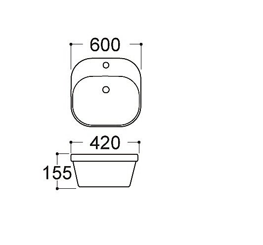 Раковина Aquatek 50 Амадео AQ5042-00 белая купить в интернет-магазине Sanbest