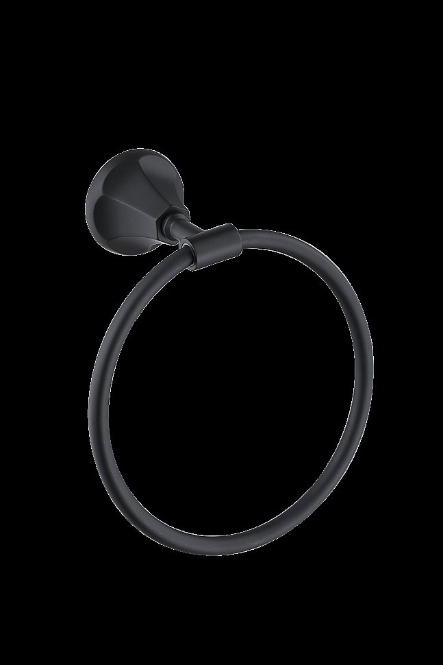 Полотенцедержатель CeramaLux Biatrichi 73006-1 черный матовый купить в интернет-магазине сантехники Sanbest