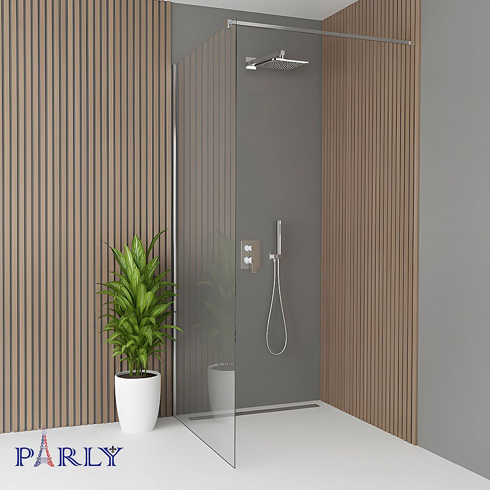 Душевое ограждение Parly T80 профиль хром/стекло прозрачное купить в интернет-магазине Sanbest