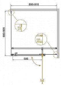 Душевой уголок Cezares Valvola 90x90 VALVOLA-A-1-90-C-Cr стекло прозрачное/профиль хром купить в интернет-магазине Sanbest