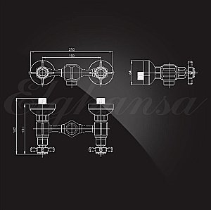 Смеситель для душа Elghansa Praktic Bronze 3722660-Bronze бронза купить в интернет-магазине сантехники Sanbest