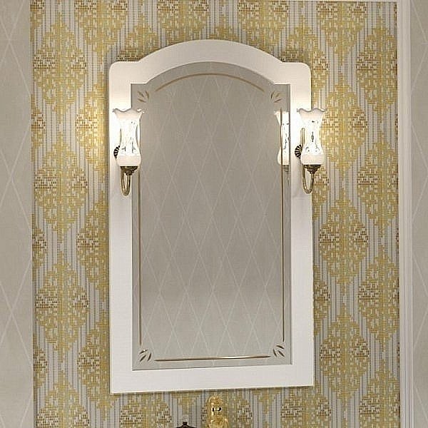 Зеркало Опадирис Лоренцо 60 белый матовый в ванную от интернет-магазине сантехники Sanbest