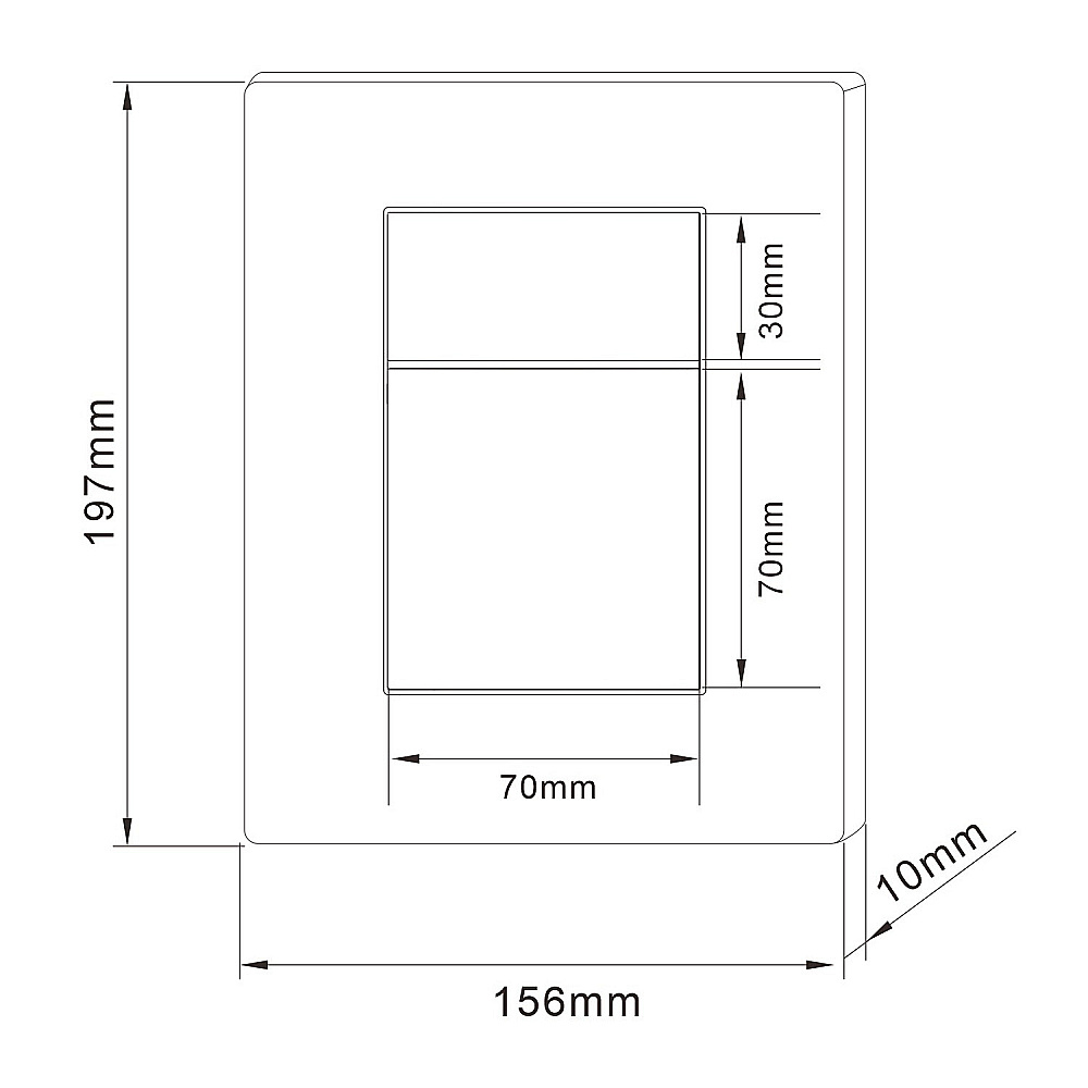 Кнопка для инсталляции Abber AC0123MW никель купить в интернет-магазине сантехники Sanbest