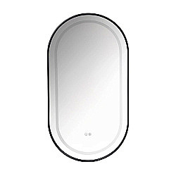 Зеркало Azario Джоли АZ-LED012525 черный матовый в ванную от интернет-магазине сантехники Sanbest