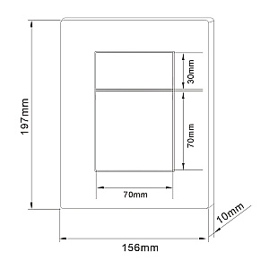 Кнопка для инсталляции Abber AC0123MW никель купить в интернет-магазине сантехники Sanbest
