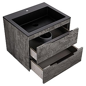 Тумба с раковиной Vincea Chiara 2D 600 G.Stone для ванной в интернет-магазине Sanbest