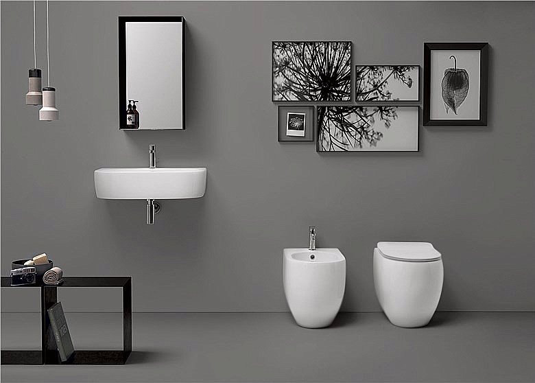 Унитаз приставной Kerasan Flo 311601 Белый купить в интернет-магазине Sanbest