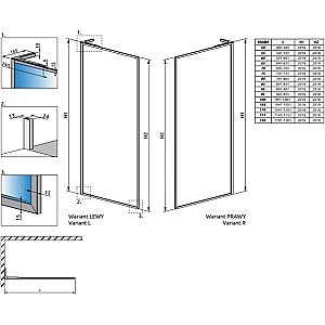 Душевое ограждение Radaway Modo F SL Brushed GunMetal II 70 стекло прозрачное/профиль брашированная оружейная сталь купить в интернет-магазине Sanbest