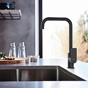 Смеситель для кухни Aquatek Лира AQ1480MB черный матовый купить в интернет-магазине сантехники Sanbest