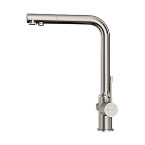 Смеситель для кухни Elghansa 56A5026-Steel нержавеющая сталь матовая купить в интернет-магазине сантехники Sanbest