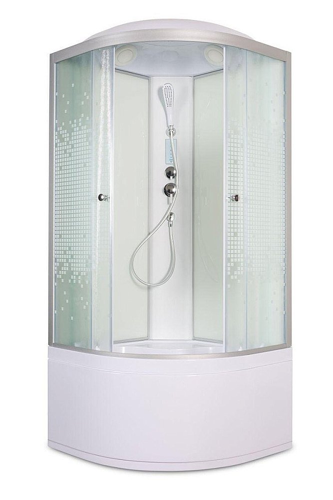 Душевая кабина DTO L 990 с пультом 90х90 купить в интернет-магазине Sanbest