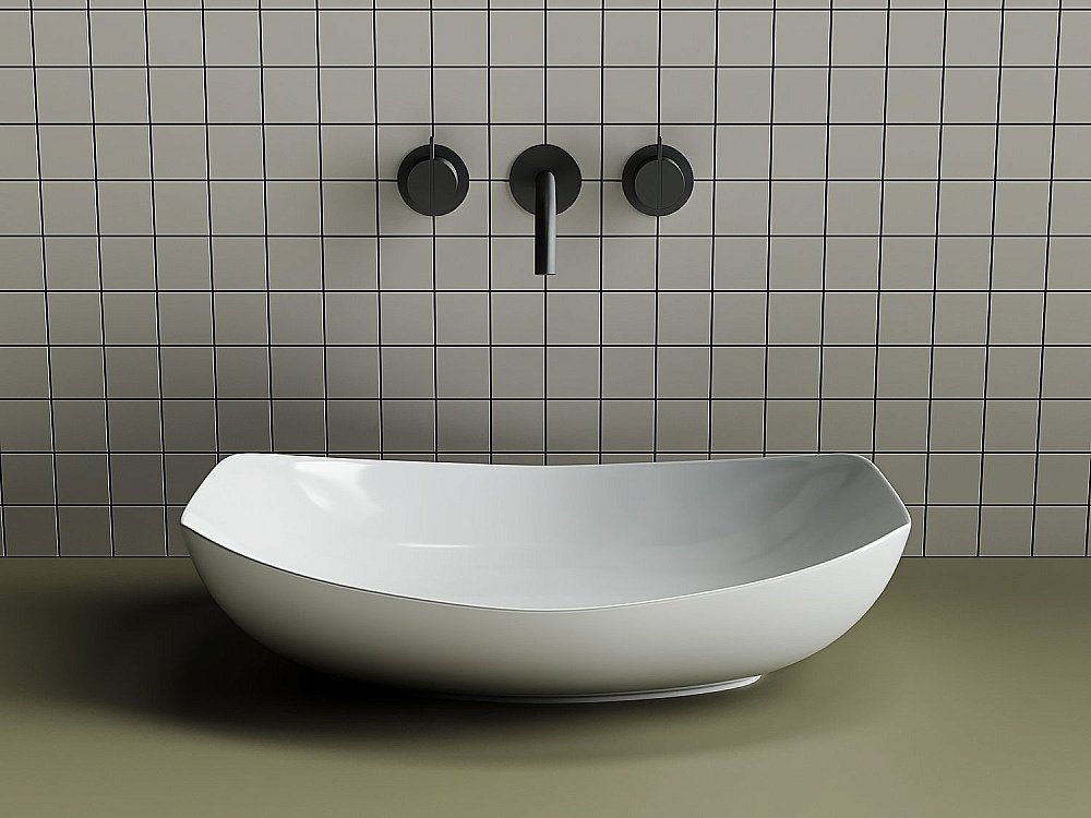 Раковина накладная Ceramica Nova Element CN5016 белая купить в интернет-магазине Sanbest