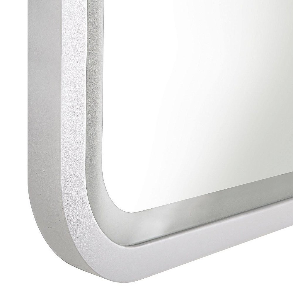 Зеркало Art&Max GENOVA AM-Gen-800-800-DS-F-White в ванную от интернет-магазине сантехники Sanbest