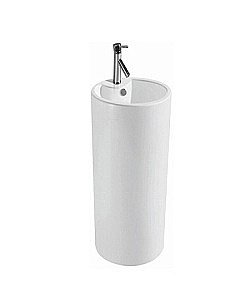 Раковина напольная Ceramalux N 46 NB135 белая купить в интернет-магазине Sanbest