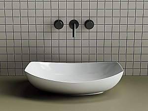 Раковина накладная Ceramica Nova Element CN5016 белая купить в интернет-магазине Sanbest