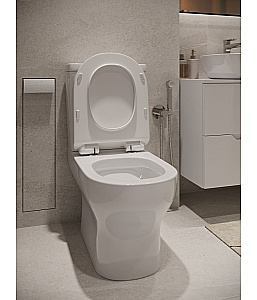 Унитаз напольный Agger AT13000 с бачком, белый купить в интернет-магазине Sanbest