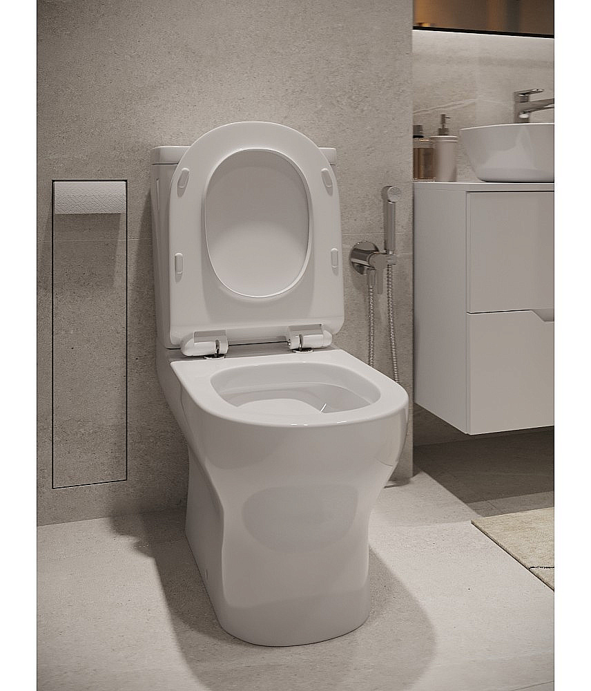 Унитаз напольный Agger AT13000 с бачком, белый купить в интернет-магазине Sanbest