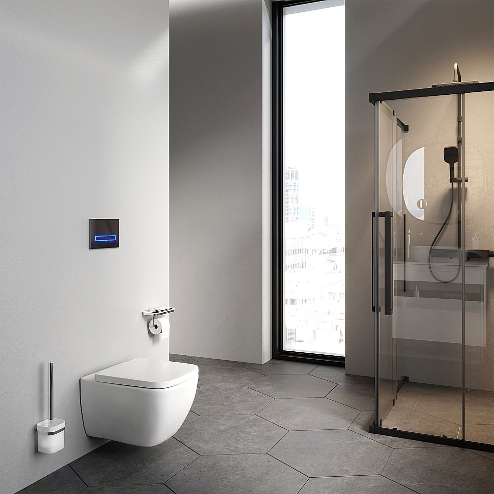 Унитаз подвесной AM.PM Gem C901701SC белый, безободковый купить в интернет-магазине Sanbest