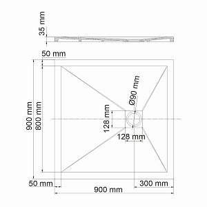 Душевой поддон WasserKRAFT Dill 61T03 купить в интернет-магазине Sanbest