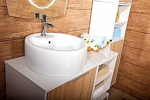 Раковина Kirovit Сигма 460 белая купить в интернет-магазине Sanbest
