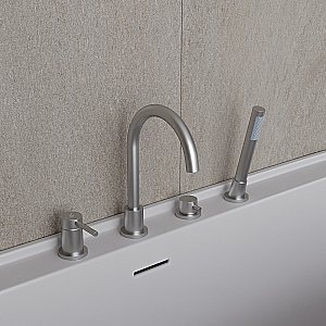 Смеитель для ванны Oliveeka Y OL-669017-BN никель брашированный купить в интернет-магазине сантехники Sanbest