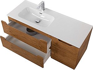 Тумба с раковиной BelBagno ETNA-1200-2C-1A-SO-RN-L/R Rovere Nature для ванной в интернет-магазине Sanbest