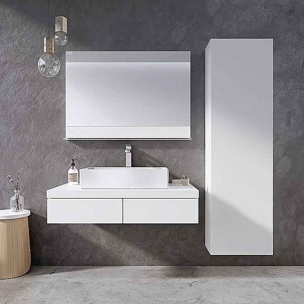 Зеркало Ravak Formy X000001045 120 белое в ванную от интернет-магазине сантехники Sanbest