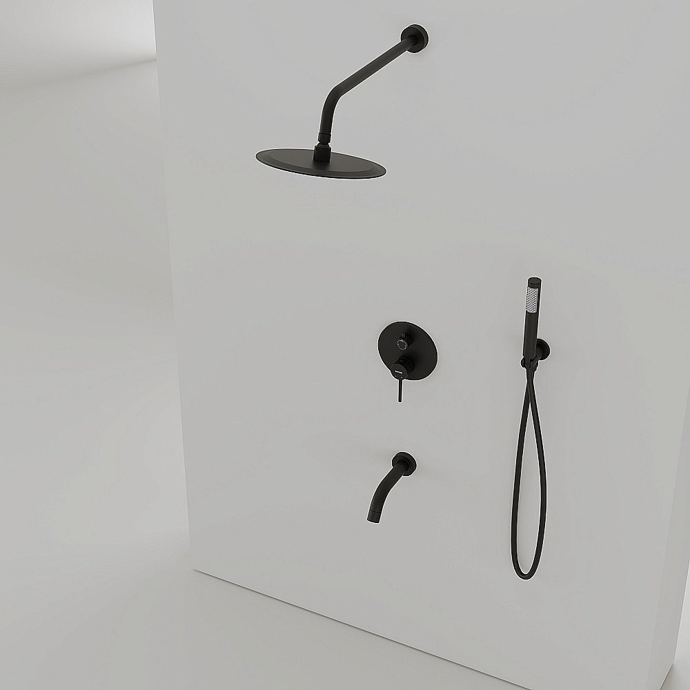 Душевая система Sancos Select SC3004MB черная матовая купить в интернет-магазине сантехники Sanbest